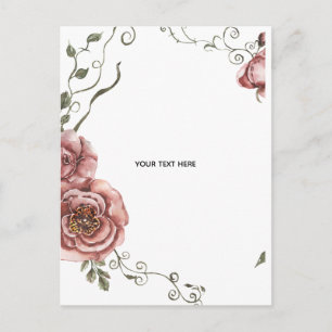 Maak je eigen bloemschikking briefkaart