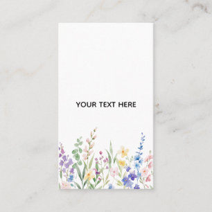 Maak je eigen bloemschikking visitekaartje