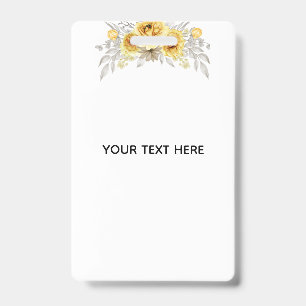 Maak je eigen bloemstuk badge