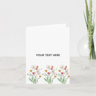 Maak je eigen bloemstuk bedankkaart
