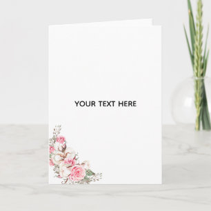 Maak je eigen bloemstuk bedankkaart
