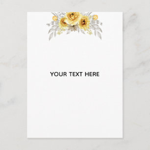 Maak je eigen bloemstuk briefkaart