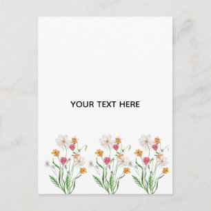 Maak je eigen bloemstuk briefkaart