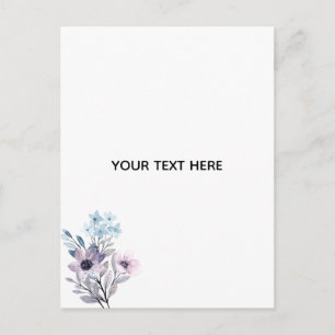 Maak je eigen bloemstuk briefkaart