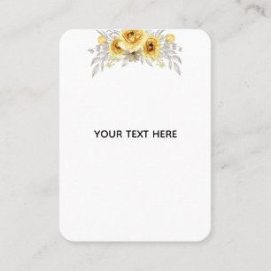 Maak je eigen bloemstuk contactkaartje