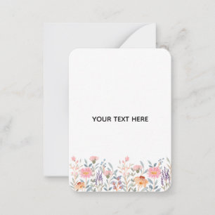 Maak je eigen bloemstuk notitiekaartje