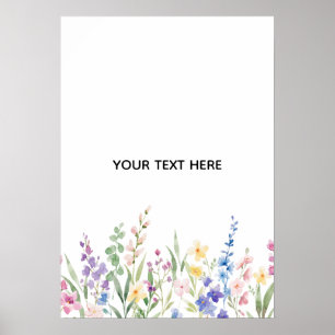 Maak je eigen bloemstuk poster