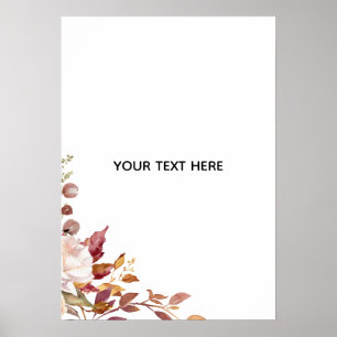Maak Je Eigen Bloemstuk Poster