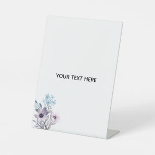 Maak je eigen bloemstuk reclamebord met voetstuk