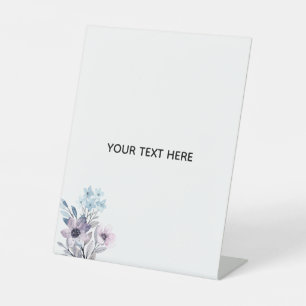 Maak je eigen bloemstuk reclamebord met voetstuk