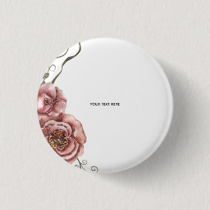 Maak je eigen bloemstuk  ronde button 3,2 cm
