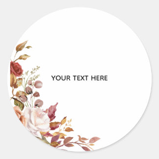 Maak Je Eigen Bloemstuk Ronde Sticker
