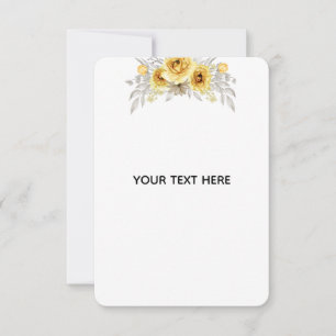 Maak je eigen bloemstuk RSVP kaartje