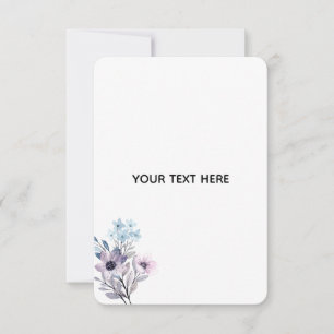 Maak je eigen bloemstuk RSVP kaartje