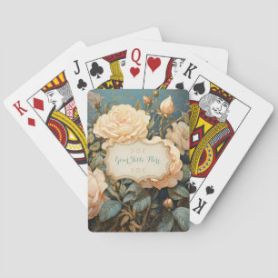 Maak Je Eigen Boeket met Turquoise Pruimen & Gele  Pokerkaarten
