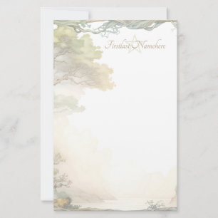 Maak Je Eigen Bosmeer Scenische Bloemen Briefpapier