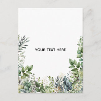 Maak Je Eigen Botanische Ontwerp Feestdagenkaart