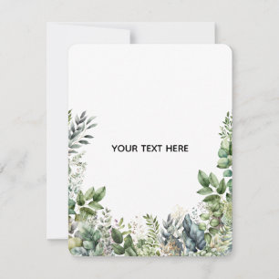 Maak Je Eigen Botanische Ontwerp Notitiekaartje