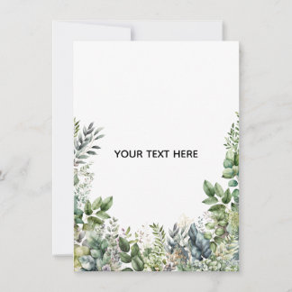 Maak Je Eigen Botanische Ontwerp Notitiekaartje