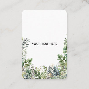 Maak Je Eigen Botanische Ontwerp Visitekaartje
