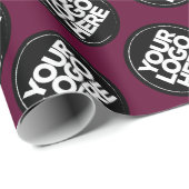 Maak je eigen Bourgondië herhalende logo-achtergro Cadeaupapier (Rol Hoek)