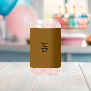 Maak Je Eigen Bruin Blikvorm Glas