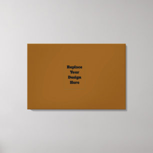 Maak Je Eigen Bruin Canvas Afdruk