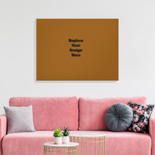 Maak je eigen Bruin Canvas Afdruk