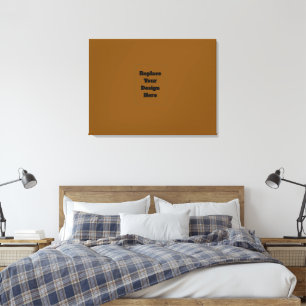 Maak Je Eigen Bruin Canvas Afdruk