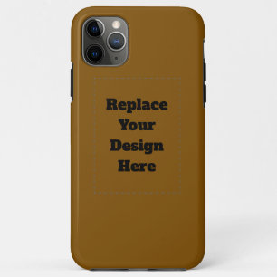 Maak Je Eigen Bruin iPhone 11 Pro Max Hoesje