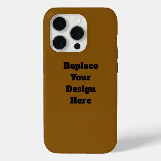 Maak Je Eigen Bruin Case-Mate iPhone Case (Achterkant)