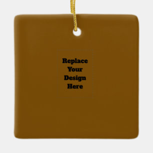 Maak Je Eigen Bruin Keramisch Ornament