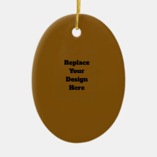 Maak Je Eigen Bruin Keramisch Ornament