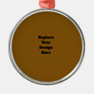 Maak Je Eigen Bruin Metalen Ornament