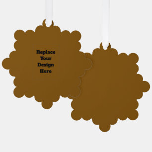 Maak je eigen Bruin Ornament Kaart