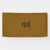 Maak Je Eigen Bruin Spandoek (Horizontaal)
