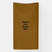 Maak Je Eigen Bruin Spandoek (Verticaal)
