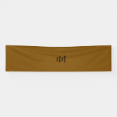 Maak Je Eigen Bruin Spandoek (Horizontaal)