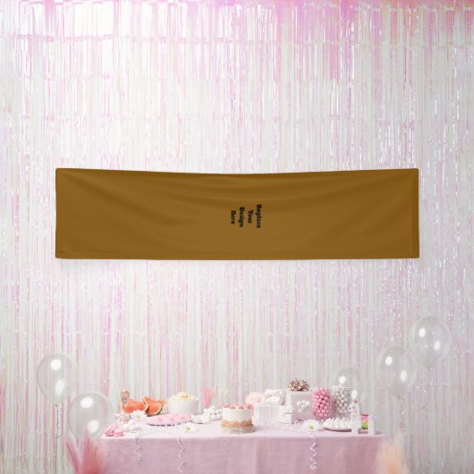 Maak Je Eigen Bruin Spandoek (Feest)