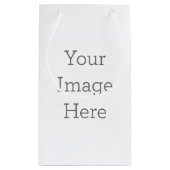 Personaliseerbaar Cadeautasje - Small, Glanzend (Achterkant)