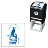 Maak je eigen  Cat Ex Libris Custom Books Zelfinktende Stempel (In situ)