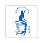 Maak je eigen  Cat Ex Libris Custom Books Zelfinktende Stempel (Design)