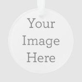 Acryl ornament, Acryl Cirkel Ornament (achterkant)