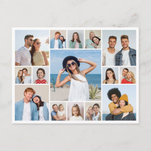 Maak Je Eigen Collage van 15 Foto's Briefkaart