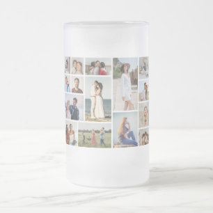 Maak Je Eigen Collage van 15 Foto's Matglas Bierpul