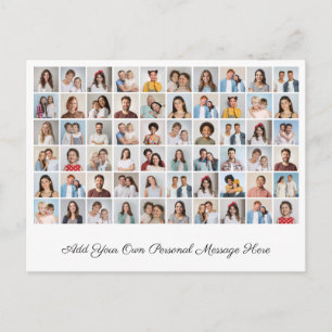 Maak Je Eigen Collage van 60 Foto's met Je Groet Briefkaart