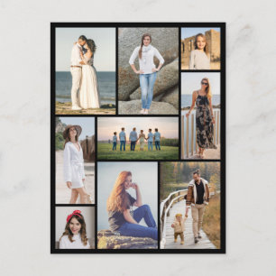 Maak Je Eigen Collage van 9 Foto's Briefkaart