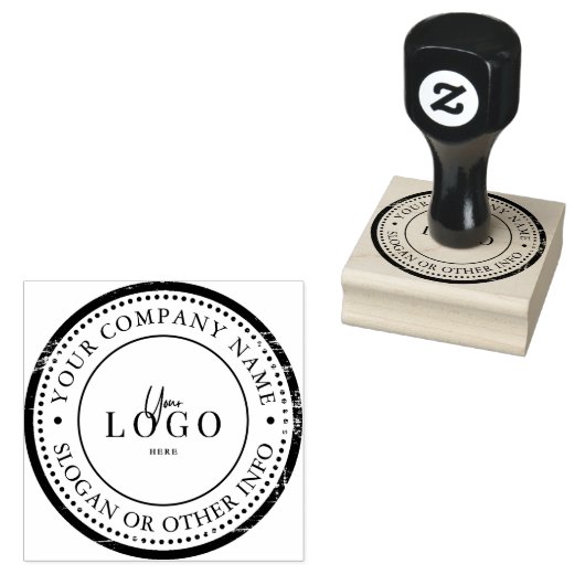 Maak Je Eigen Custom Logo Rubber Stempel (Gestempeld)