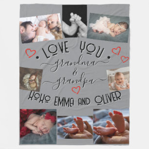 ✨Maak je eigen Custom LOVE YOU OMA & OPA Fleece Deken