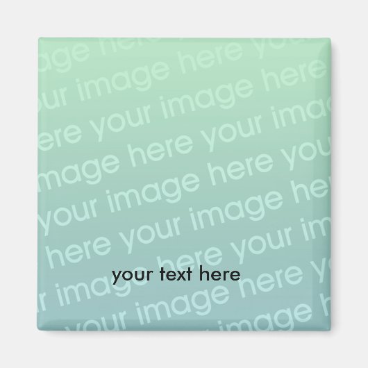 Maak je eigen Custom Magnet 2 inch vierkant Magneet (Voorkant)